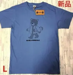 【新品】NUMBER ベア ❣️Tシャツ ブルー Lサイズ