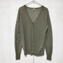 UNIQLO ユニクロ (M)　薄手 Vネックカーディガン