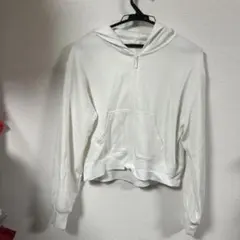 GU UVカット　フルジップパーカー ホワイト サイズS