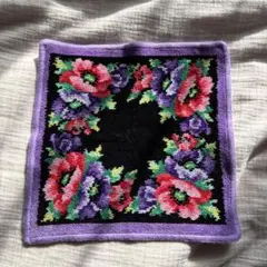 Feller 花柄刺繍 ハンカチ