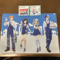 ローソンコラボ　プロセカ　ビビバス クリアファイル　アクリルキーホルダー