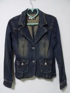 サイズ3・anyFAM・ユーズ加工ビンテージ風デニムジャケット☆