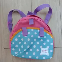 BEAMS DESIGN 小型ドット柄リュック