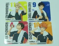 ハイキュー!!極楽湯 特典コースター 西谷夕 日向翔陽 影山飛雄 月島蛍