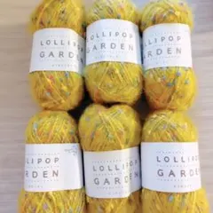 12 ロリポップガーデン　ユザワヤ　毛糸　色番20　6玉セット ファンシーヤーン