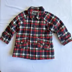 最終お値下げklädskapクレードスコープ チェック柄コート 100