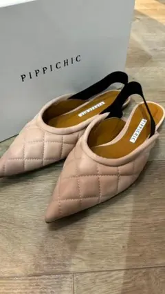 PIPPICHIC ピッピシックキルティング ミュール ベビーピンク 37 新品