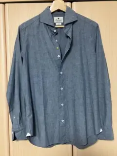 Giannetto ブルー 長袖シャツ　40