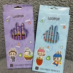 LABUBU 色鉛筆 12本セット