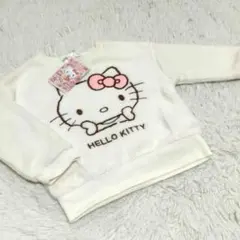 Ｒ　ハローキティ　マイクロフリーストレーナー80裏起毛女子女児子供暖かサンリオ