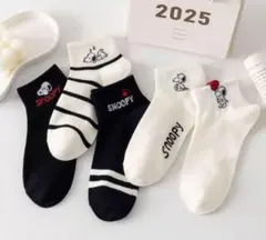 スヌーピ レデイースソックス 5足セット