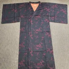 黒と赤のマーブル模様が素敵 着物用コート シックでカッコいい 三越 送料無料