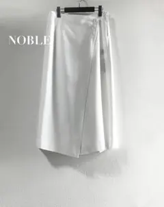 【新品 未使用】タグ付き◎NOBLE 洗えるラップワイドパンツ 38 ノーブルのサムネイル