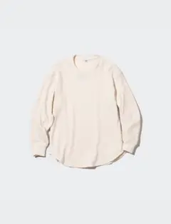 UNIQLO ユニクロ ワッフルクルーネック 長袖