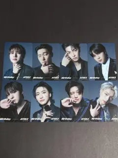 ATEEZ Birthday HMV クリアトレカ 特典 8種 コンプ 6