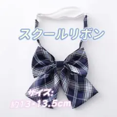 学生服 リボンタイ　制服リボン　スクールリボン 卒業式　コスプレ 仮装　ブルー系