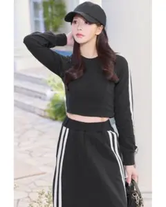 rady　ラインスカートセットアップ　Sサイズ　ブラック