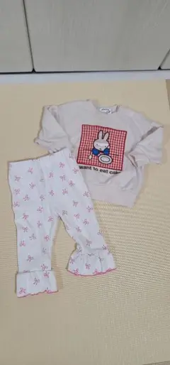 ミッフィー スウェットとリボンレギンスセット