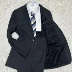 【美品】MAJI×BISHU 影條紋 黑色西裝