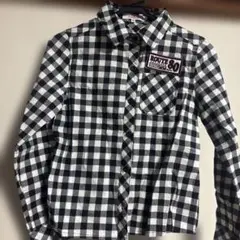 Route 80 ブラック・ホワイトチェック 長袖シャツ S