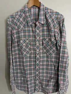 ハリウッドランチマーケット　チェック柄　長袖シャツ