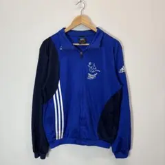 adidas アディダス トラックジャケット ジャージ 3ライン チームロゴ入り