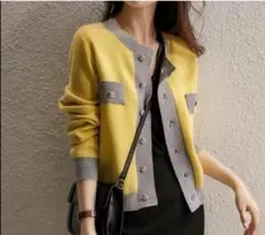 ニットカーディガン アウター