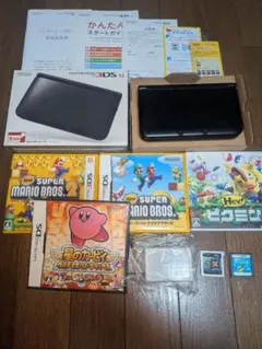 3DS LL 　箱、説明書、ソフト付き、動作確認済