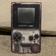 【ジャンク品】ゲームボーイカラー 本体 クリア　パープル Nintendo