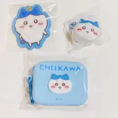 ちいかわ サガラ刺繍キーホルダー おかおミニシリコンポーチ ハチワレ プライズ
