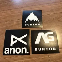 Burton スノーボード ステッカー 3枚セット