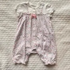 ミキハウス 花柄ロンパース （70）