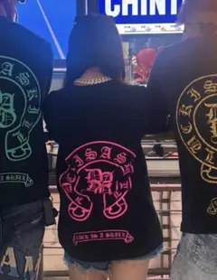 みづきだヨDayo クロム柄ロンT ピンク Lサイズ