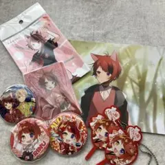 Rinu 缶バッジ 5個セット + アクリルカード