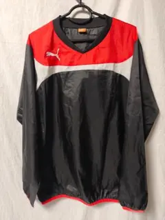 PUMA ナイロンプルオーバー Vネック ピステ シャカシャカ メンズ L
