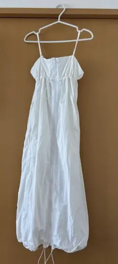 ZARA ホワイト キャミワンピース L