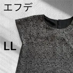 エフデ　レース トップス ブラック LL 13 シャツ　ブラウス　フォーマルのサムネイル