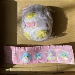 タキシードサム　ぬいぐるみボールチェーン　すやすや　サンリオ　ガチャガチャ