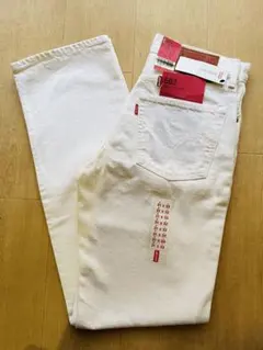 リーバイス502 レギュラーストレート　レッドタブ　白ジーンズ