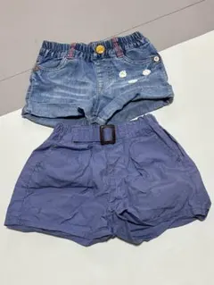 デニムショートパンツ 100cm