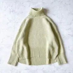 ROPE ロペ　タスマニアウールタートルネックフォルムニット