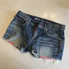 EDWIN × クリスタルボール　コラボデニム ショートパンツ
