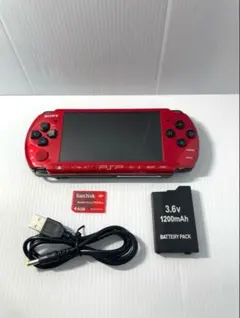 【動作品】SONY PSP-3000 レッド ブラック 本体