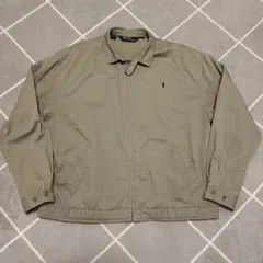 POLO ラルフローレン コットン100% スウィングトップ XL ベージュ