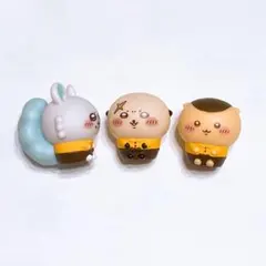 ちいかわ ココス ソフビ人形 モモンガ ラッコ くりまんじゅう 3点セット