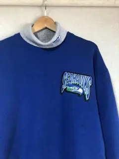 ビンテージ タートルネック スウェット NFL シーホークス madeinusa