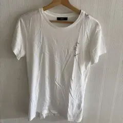 DIESEL フラミンゴ刺繍 半袖Tシャツ ホワイト