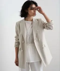 Whim Gazette リネンレーヨンストレッチテーラージャケットのサムネイル