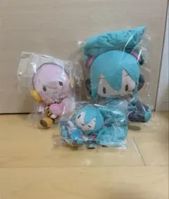 初音ミク ふわぷち Lサイズ ぬいぐるみ セガラッキーくじ 巡音ルカ プライズ
