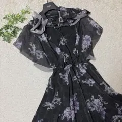 美品☆ヴィヴィアンタム パワーネット カシュクールワンピース 鳳凰 花